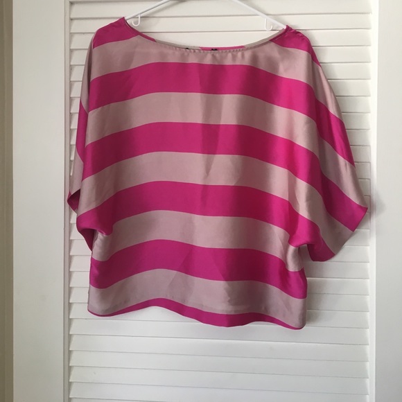 Tops - Silky pink stripped too